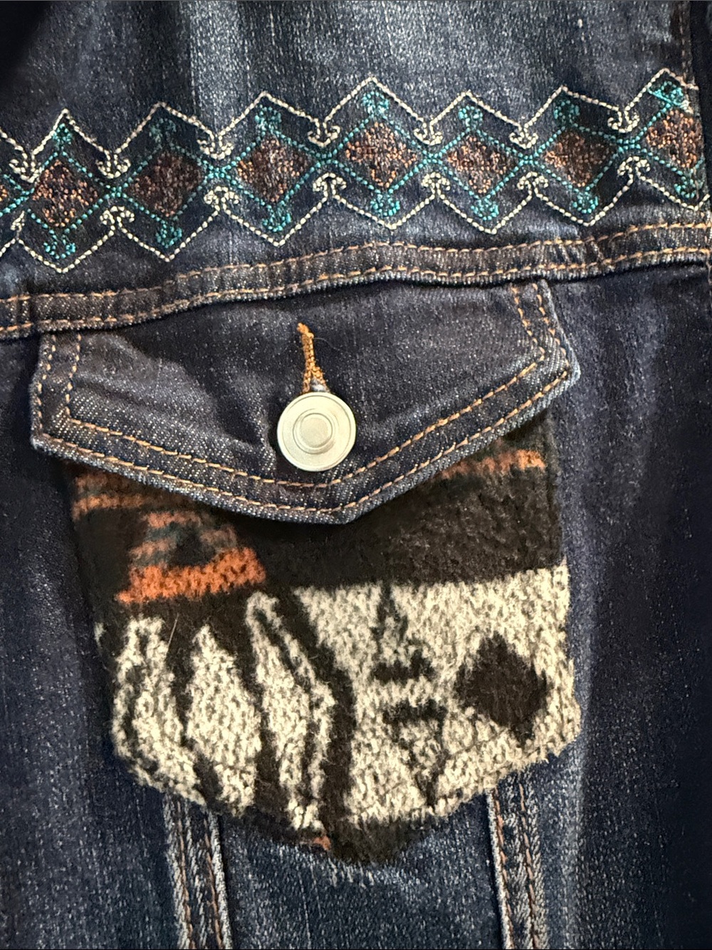 Venario denim western vest with sz s - Picture 3 of 10
